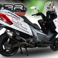 Exhaust compatible with Kymco Myroad 700 2012-2016, Power Bomb, Slip-on exhaust including removable db killer and link pipe, not EPA-compliant 