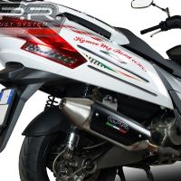 Exhaust compatible with Kymco Myroad 700 2012-2016, Power Bomb, Slip-on exhaust including removable db killer and link pipe, not EPA-compliant 