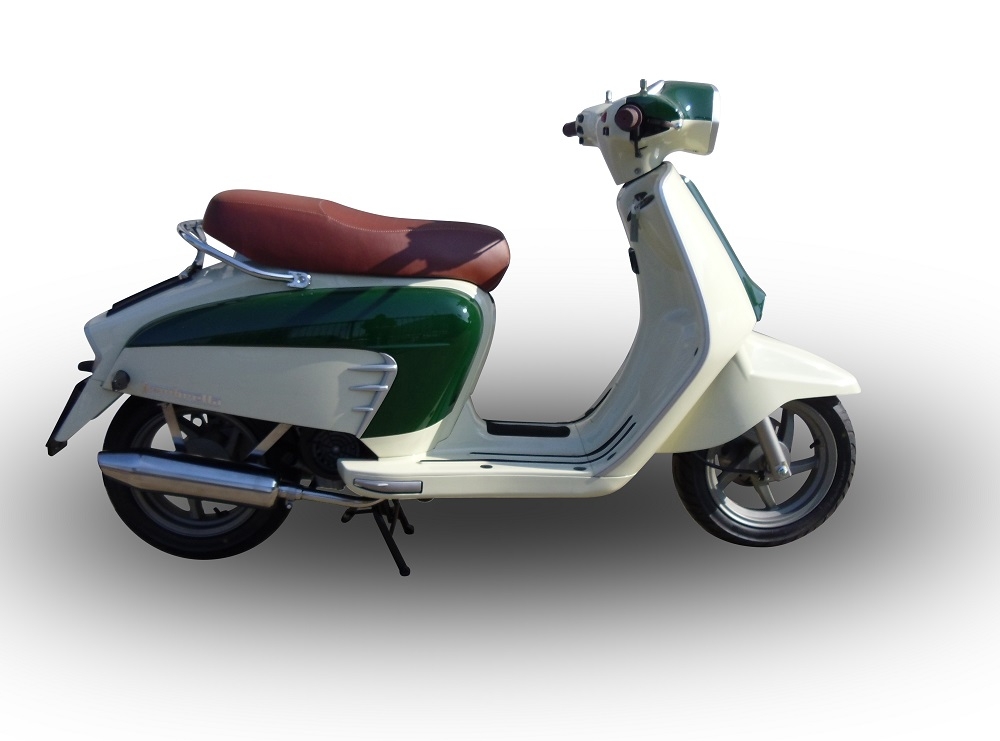 Exhaust compatible with Lambretta Lambretta 125 - 150 Milano 2012-2014, Ultracone lucido, Full system exhaust, including removable db killer 