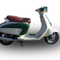 Exhaust compatible with Lambretta Lambretta 125 - 150 Milano 2012-2014, Ultracone lucido, Full system exhaust, including removable db killer 