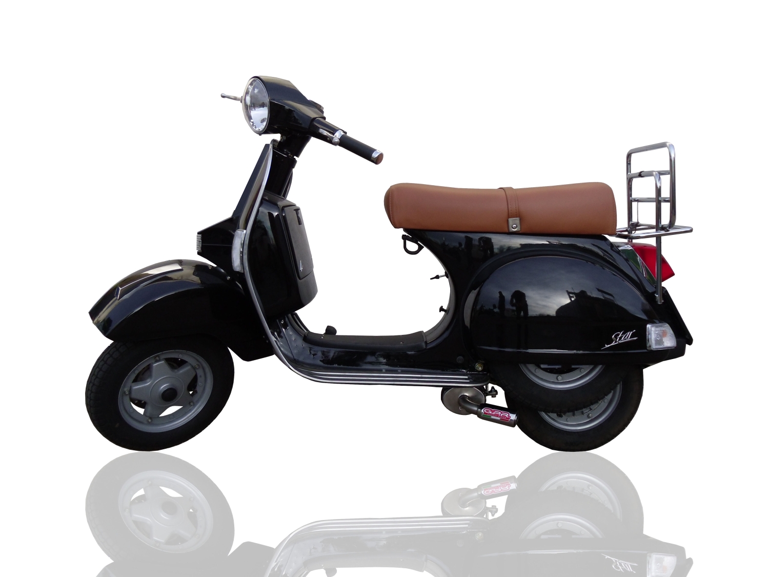Exhaust compatible with Lml Star 151 4 Tempi / 4 Strokes Genuine Stella 2010-2013, Alluminio, Full system exhaust, including removable db killer 