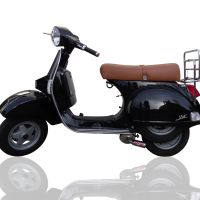 Exhaust compatible with Lml Star 125 4 Tempi / 4 Strokes Genuine Stella 2010-2013, Alluminio, Full system exhaust, including removable db killer 