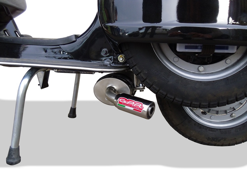 Exhaust compatible with Lml Star 151 4 Tempi / 4 Strokes Genuine Stella 2010-2013, Alluminio, Full system exhaust, including removable db killer 