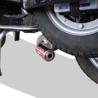 Exhaust compatible with Lml Star 151 4 Tempi / 4 Strokes Genuine Stella 2010-2013, Alluminio, Full system exhaust, including removable db killer 