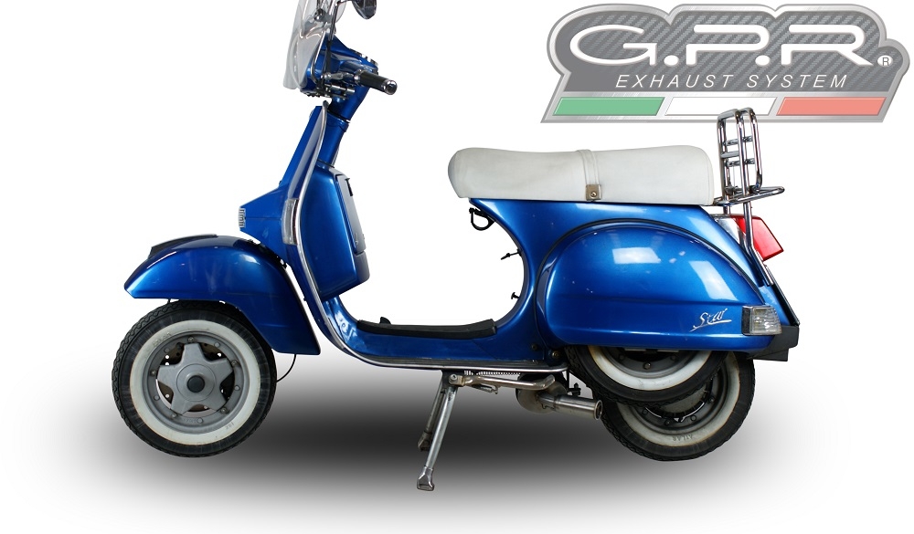 Exhaust compatible with Lml Star 200 4T a marce / 4ST with gears 2011-2016, Alluminio, Full system exhaust, including removable db killer 