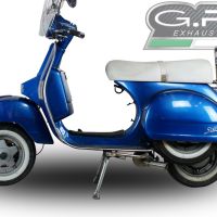 Exhaust compatible with Lml Star 200 4T a marce / 4ST with gears 2011-2016, Alluminio, Full system exhaust, including removable db killer 