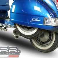 Exhaust compatible with Lml Star 200 4T a marce / 4ST with gears 2011-2016, Alluminio, Full system exhaust, including removable db killer 