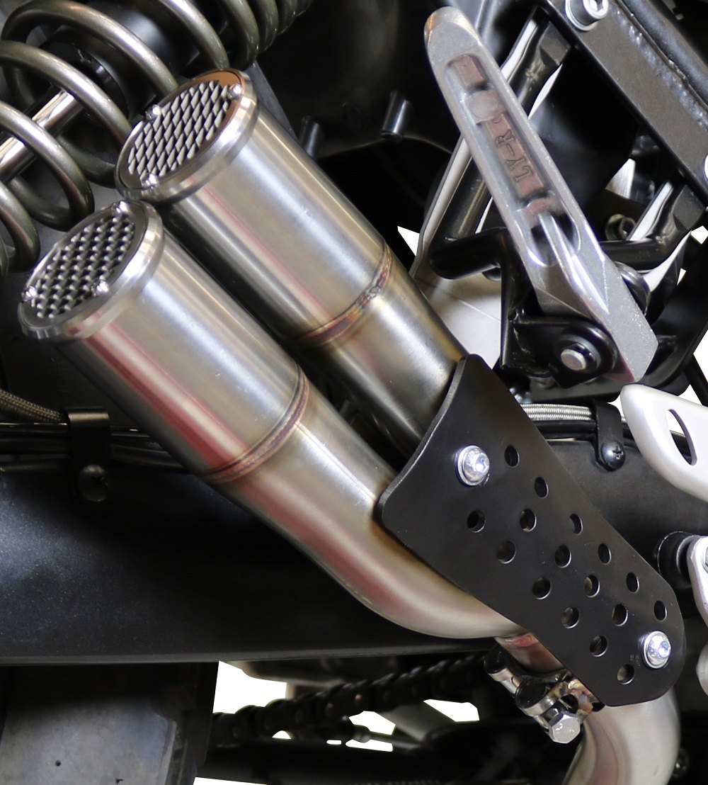 Exhaust compatible with F.B. Mondial Hps 300 2018-2019, F205, Full system exhaust 