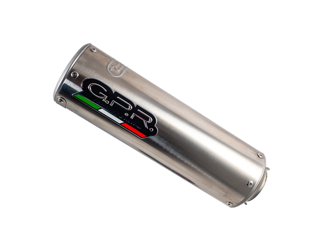 GPR exhaust compatible with Zontes Zt 125 G1 - U - U1 - Z2 2020-2024, M3 Inox , Homologated legal full system exhaust, including removable db killer and catalyst 