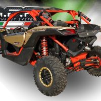 Exhaust compatible with Can Am / R / X DS / X RS / X RC / X MR/ Turbo R & RR 2017-2024, Deeptone Atv, Slip-on exhaust including removable db killer and link pipe, EPA-compliance NOT required 