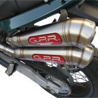 Exhaust compatible with Moto Morini Sport 1200 2008-2010, Powercone Evo, Dual slip-on including removable db killers and link pipes, EPA-compliant 