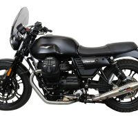 Exhaust compatible with Moto Guzzi V7 III Special-Stone-Carbon 2017-2018, Vintacone, Full system exhaust 