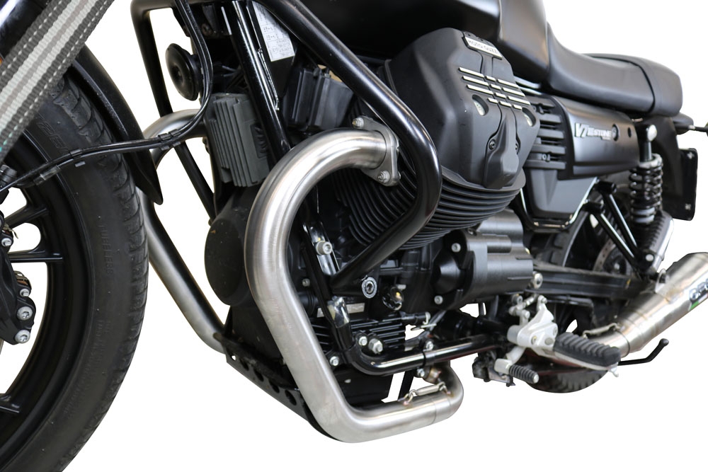 Exhaust compatible with Moto Guzzi V7 III Special-Stone-Carbon 2017-2018, Powercone Evo, Full system exhaust 