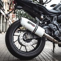 Exhaust compatible with Yamaha FZ-7 MT07 2014-2016, Albus Ceramic, Full system exhaust, including removable db killer 