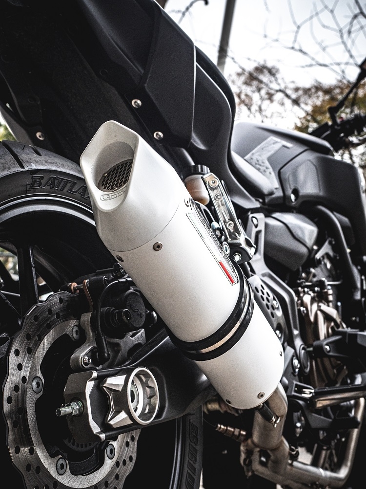 Exhaust compatible with Yamaha FZ-7 MT07 2014-2016, Albus Ceramic, Full system exhaust, including removable db killer 