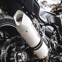 Exhaust compatible with Yamaha FZ-7 MT07 2014-2016, Albus Ceramic, Full system exhaust, including removable db killer 