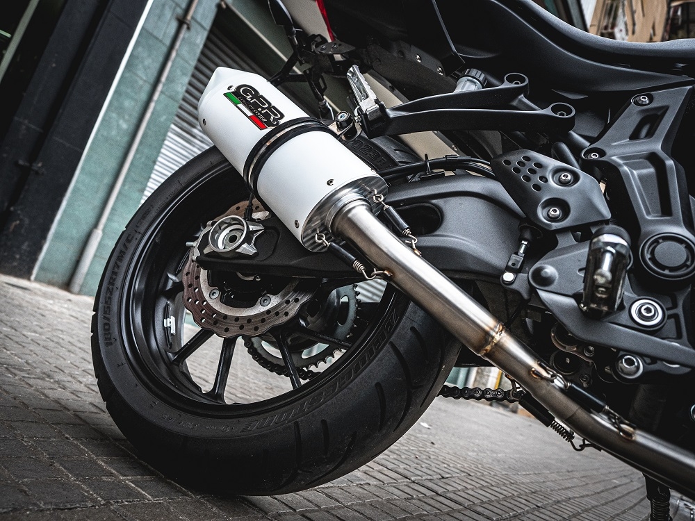 Exhaust compatible with Yamaha XSR700 2017-2020, Albus Evo4, Full system exhaust, including removable db killer 