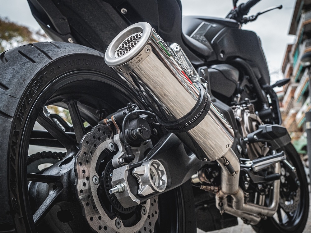 Exhaust compatible with Yamaha FZ-7 MT07 2014-2016, M3 Inox , Full system exhaust 