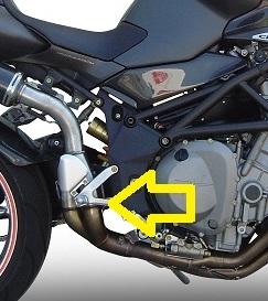 Exhaust compatible with Mv Agusta Brutale 750 S 2000-2006, Albus Ceramic, Slip-on exhaust including removable db killer and link pipe, EPA-compliant 