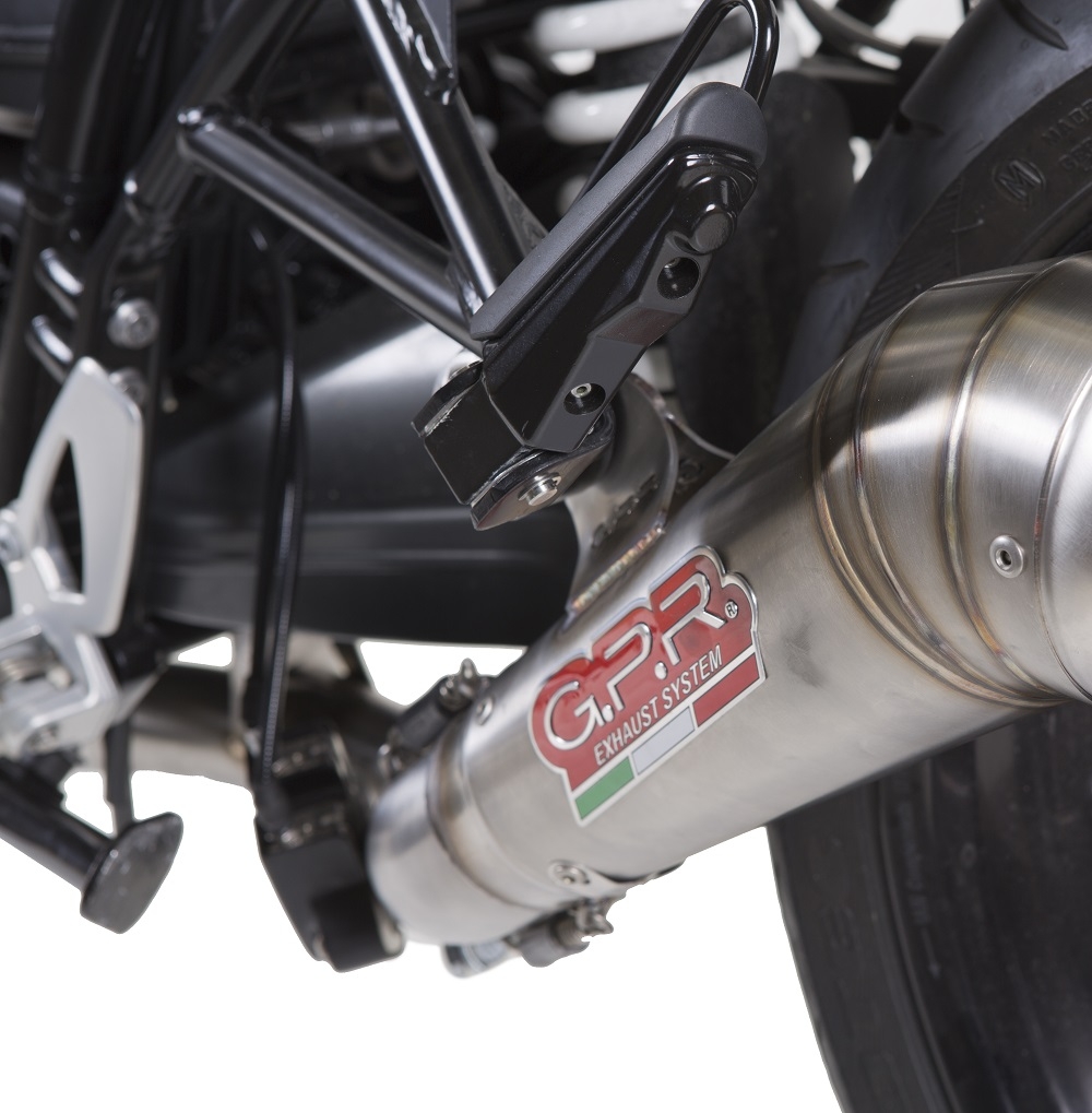 Exhaust compatible with Bmw R Nine-T 1200 - Pure - Racer - Scrambler - Urban G/S 2013-2016, Powercone Evo, Slip-on exhaust including removable db killer and link pipe, EPA-compliant 