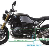 GPR exhaust compatible with Bmw R Nine-T 1200 -Pure -Racer -Urban G-S 2017-2023, Deeptone Inox, Homologated legal full system exhaust, including removable db killer and catalyst 
