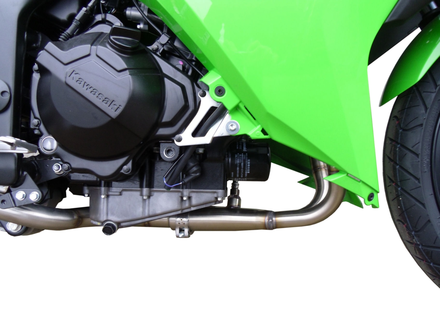 Exhaust compatible with Kawasaki Ninja 300R 2012-2017, Deeptone Inox, Full system exhaust, including removable db killer 