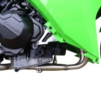 Exhaust compatible with Kawasaki Ninja 300R 2012-2017, Deeptone Inox, Full system exhaust, including removable db killer 
