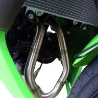 Exhaust compatible with Kawasaki Ninja 300R 2012-2017, Deeptone Inox, Full system exhaust, including removable db killer 