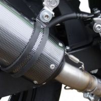 Exhaust compatible with Kawasaki Ninja 300R 2012-2017, M3 Inox , Slip-on exhaust including removable db killer and link pipe, EPA-compliant 