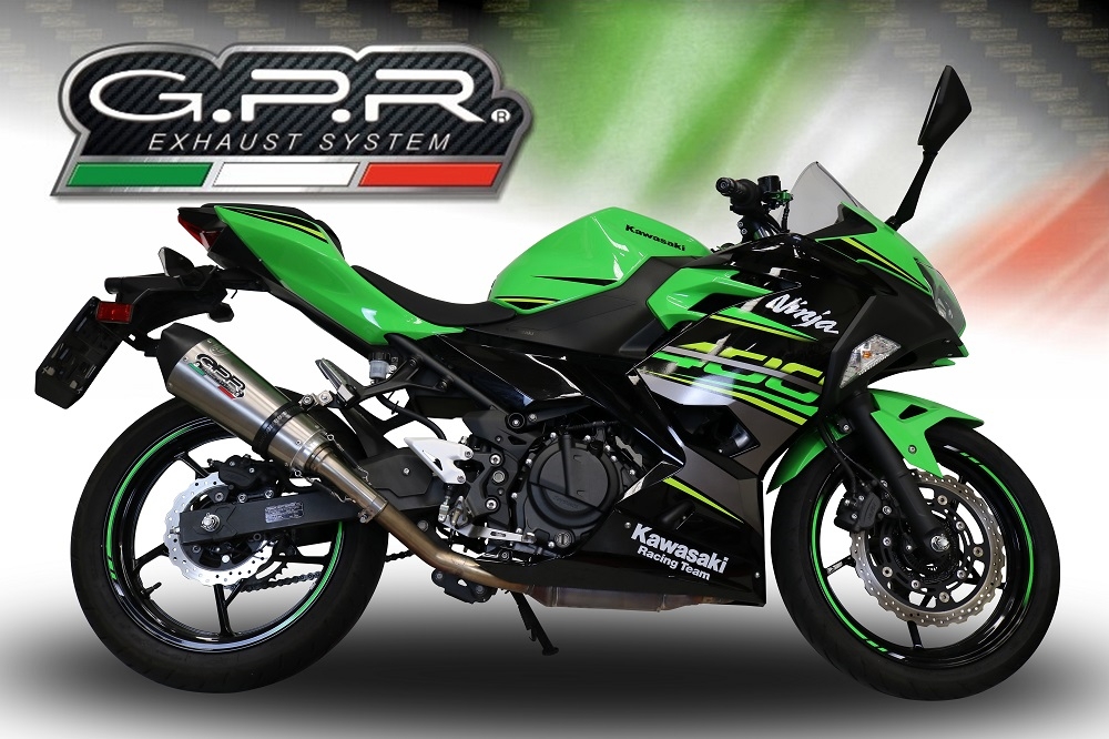 GPR exhaust compatible with  Kawasaki Z500 2023-2025, New Grand Prix Evo Titanium, Full system exhaust 