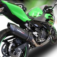 Exhaust compatible with Kawasaki Ninja 400 2023-2025, Furore Evo4 Nero, Slip-on exhaust including removable db killer and link pipe, EPA-compliant 