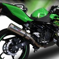 Exhaust compatible with Kawasaki Ninja 400 2023-2025, M3 Inox , Slip-on exhaust including removable db killer and link pipe, EPA-compliant 