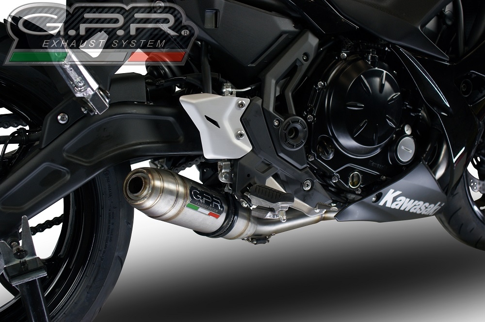 Exhaust compatible with Kawasaki Z 650 650 EX650M 2023-2024, Deeptone Inox, Full system exhaust, including removable db killer 