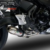 Exhaust compatible with Kawasaki Z 650 650 EX650M 2023-2024, Deeptone Inox, Full system exhaust, including removable db killer 