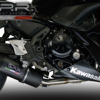 Exhaust compatible with Kawasaki Z 650 650 EX650M 2023-2024, Furore Evo4 Nero, Full system exhaust, including removable db killer 
