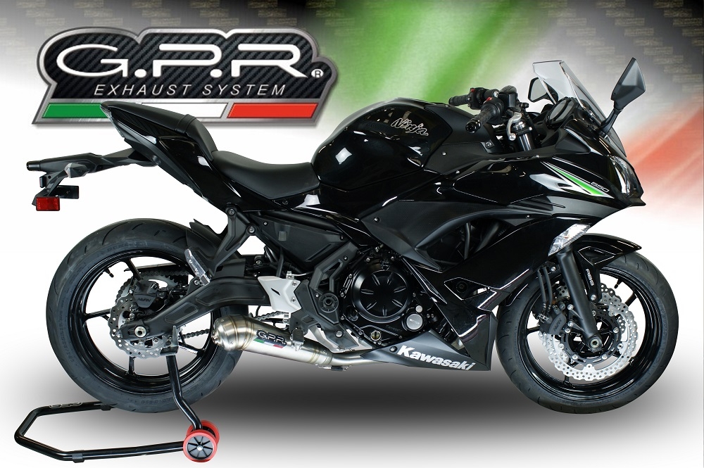 Exhaust compatible with Kawasaki Ninja 650 EX650M 2023-2024, Powercone Evo, Full system exhaust, including removable db killer 