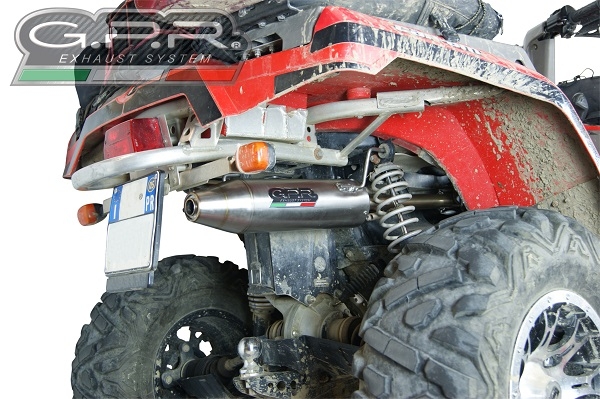 Exhaust compatible with Can Am Outlander 400 Short chassis 2005-2011, Deeptone Atv, Full system exhaust, including removable db killer, EPA-compliance NOT required 