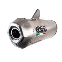 GPR exhaust compatible with Yamaha Kodiak 700 2008-2014, PENTACROSS INOX, Homologated legal slip-on exhaust including removable db killer and link pipe 