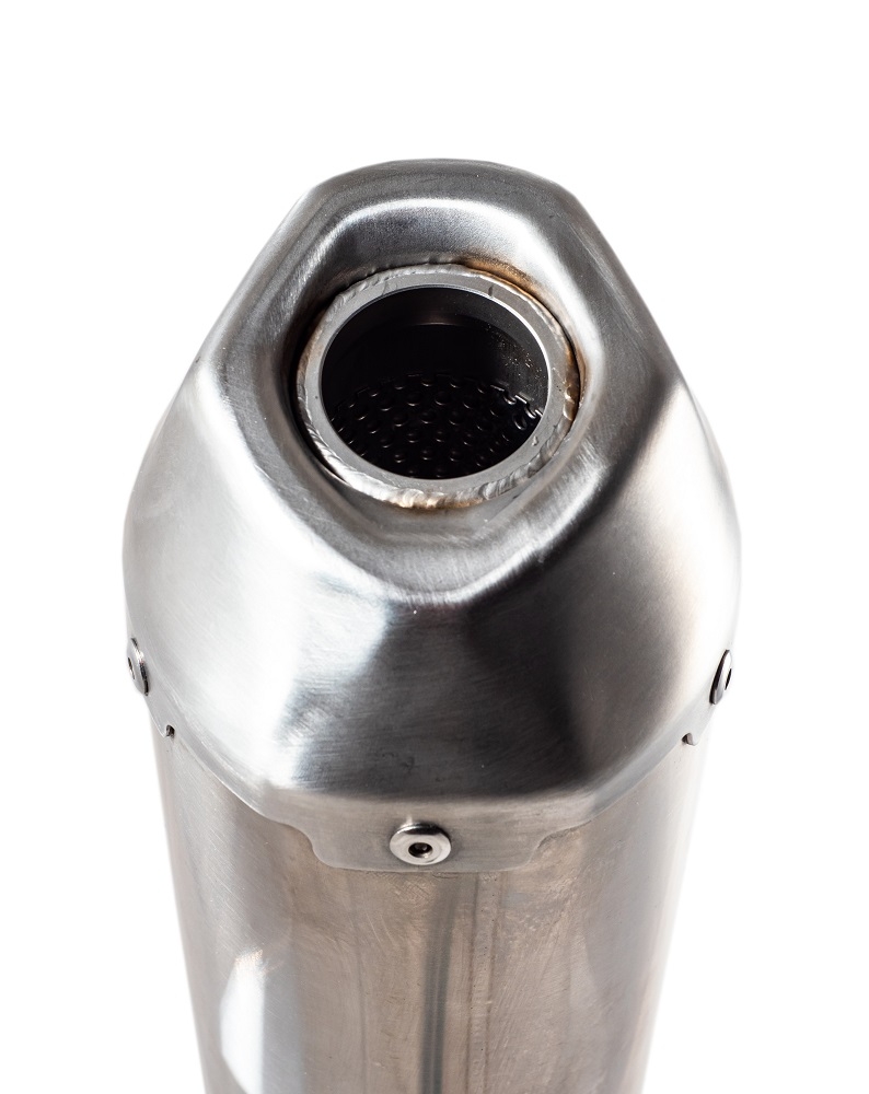 Exhaust compatible with Can Am Outlander 1000 MAX XMR XTP 2012-2023, PENTACROSS INOX, Slip-on exhaust including removable db killer and link pipe, EPA-compliance NOT required 