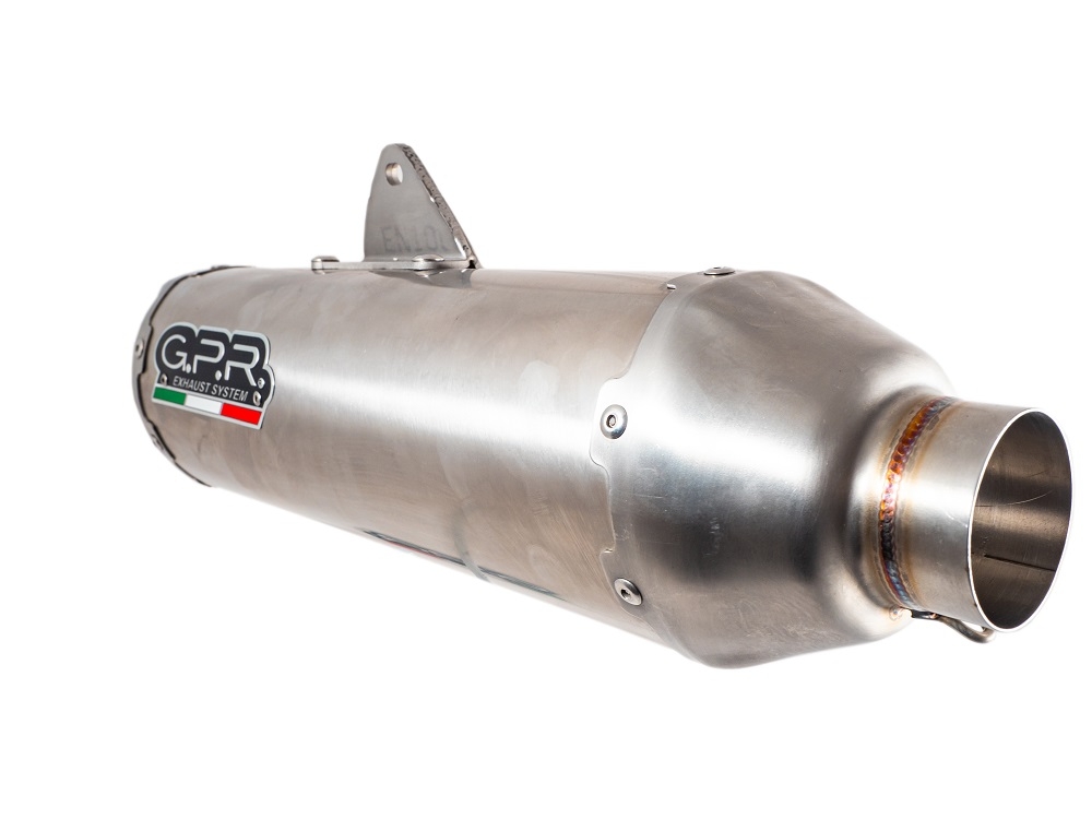 Exhaust compatible with Kawasaki KX250F 2021-2023, Pentacross Inox, Slip-on exhaust, including link pipe and removable db killer spark/arrestor 