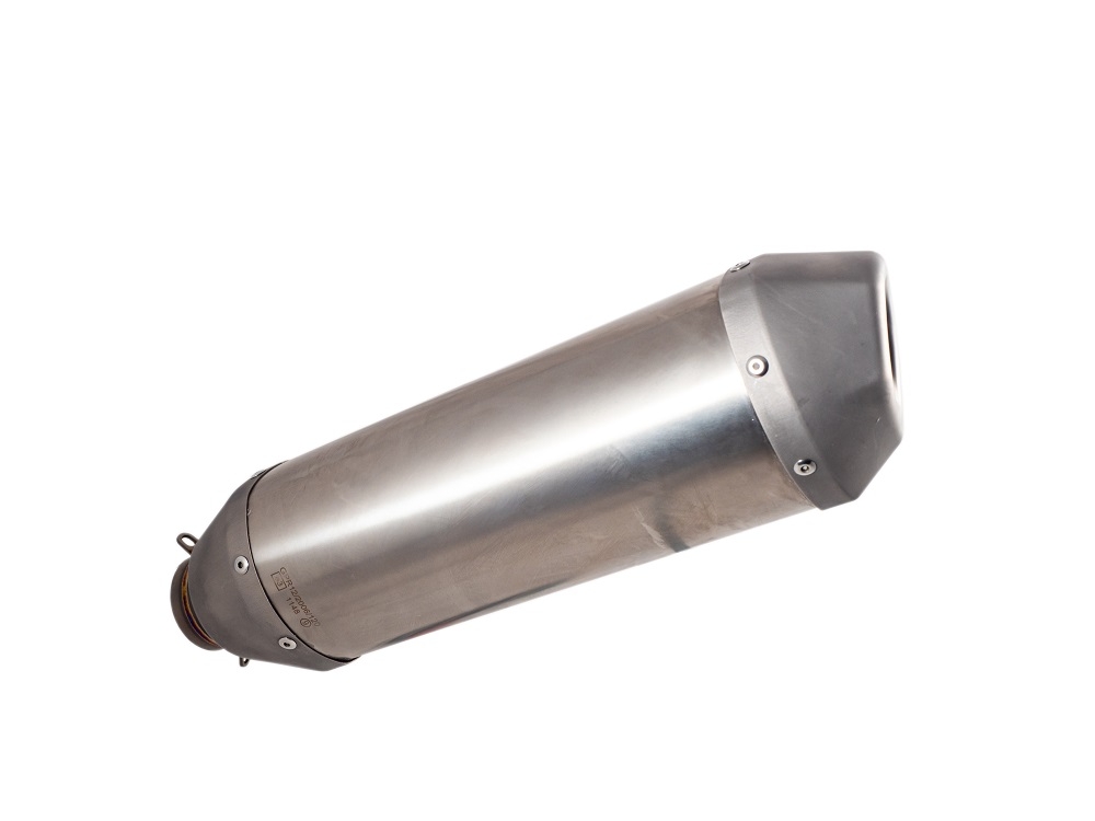 Exhaust compatible with Gas Gas MC 450F Factory EDITION 2023-2023, Pentacross Inox, Full system exhaust, including removable db killer/spark arrestor 