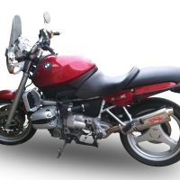 Exhaust compatible with Bmw R1100R 1994-2002, Trioval, Slip-on exhaust including removable db killer and link pipe, EPA-compliant 