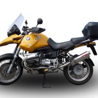 Exhaust compatible with Bmw R1150R 2000-2006, Trioval, Slip-on exhaust including removable db killer and link pipe, EPA-compliant 