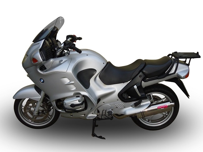 Exhaust compatible with Bmw R1150RT 2000-2006, Trioval, Slip-on exhaust including removable db killer and link pipe, EPA-compliant 