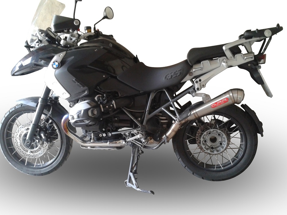 Exhaust compatible with Bmw R1200GS - Adventure 2004-2009, Powercone Evo, Slip-on exhaust including removable db killer and link pipe, EPA-compliant 