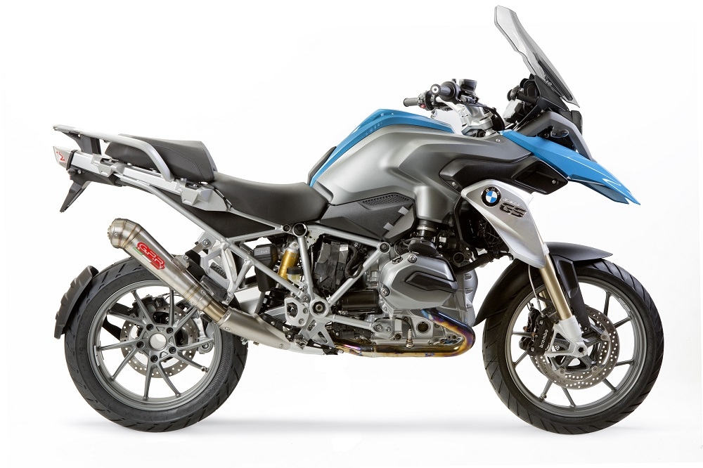 Exhaust compatible with Bmw R1200GS - Adventure 2013-2016, Powercone Evo, Slip-on exhaust including removable db killer and link pipe, EPA-compliant 