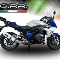 Exhaust compatible with Bmw R1200RS LC 2017-2019, Albus Evo4, Slip-on exhaust including removable db killer and link pipe, EPA-compliant 