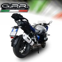 Exhaust compatible with Bmw R1200RS LC 2017-2019, Albus Evo4, Slip-on exhaust including removable db killer and link pipe, EPA-compliant 