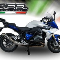 Exhaust compatible with Bmw R1200RS LC 2015-2016, Powercone Evo, Slip-on exhaust including removable db killer and link pipe, EPA-compliant 