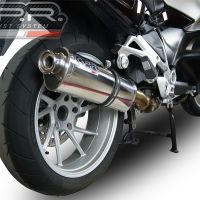 Exhaust compatible with Bmw R1200RT LC 2014-2016, Trioval, Slip-on exhaust including removable db killer and link pipe, EPA-compliant 